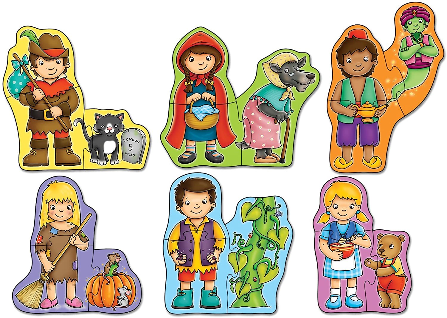 ONCE UPON A TIME 6 PUZZLES 3 PZAS - Orchard Toys