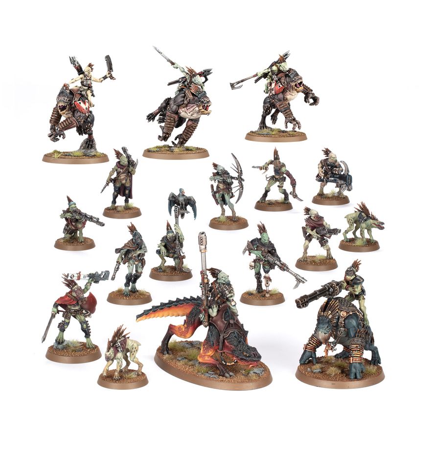 Patrulla de Combate Kroot Warhammer 40K - Vista frontal caja completa Games Workshop