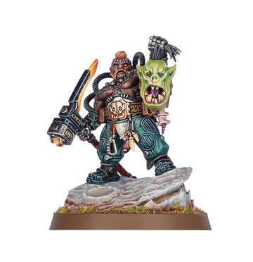 Berehk Stornbröw Warhammer 40K - Vista frontal miniatura líder Ligas de los Votann Games Workshop