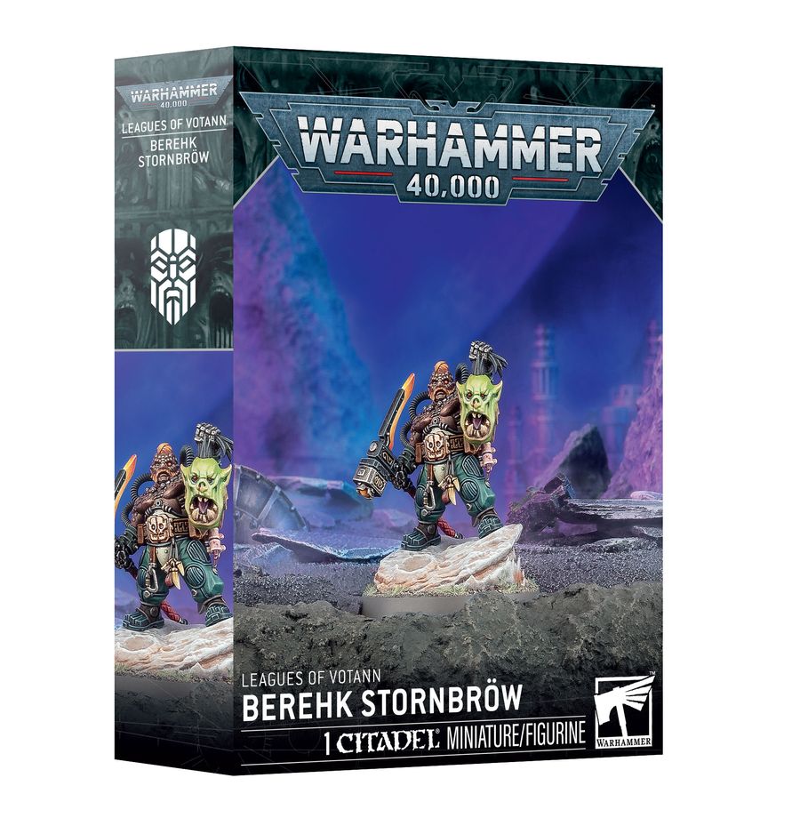 Berehk Stornbröw Warhammer 40K - Vista trasera miniatura Beserkes Cthonianos Games Workshop