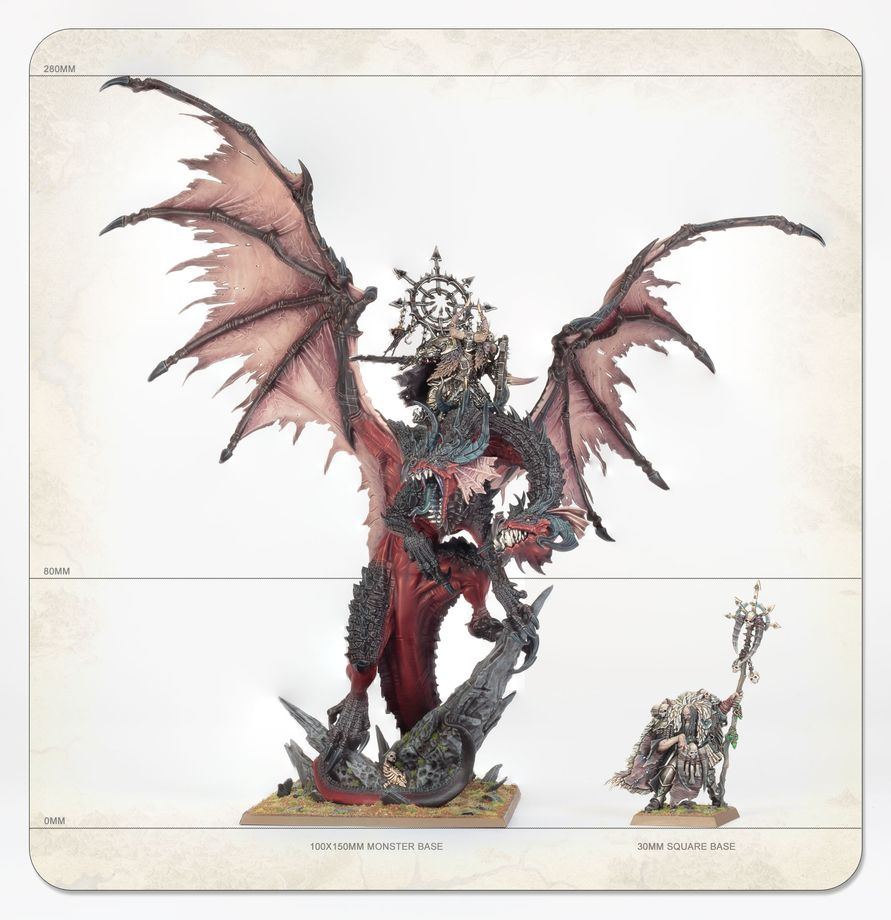 Novedad de Warhammer: miniatura Lord on Chaos Dragon de The Old World