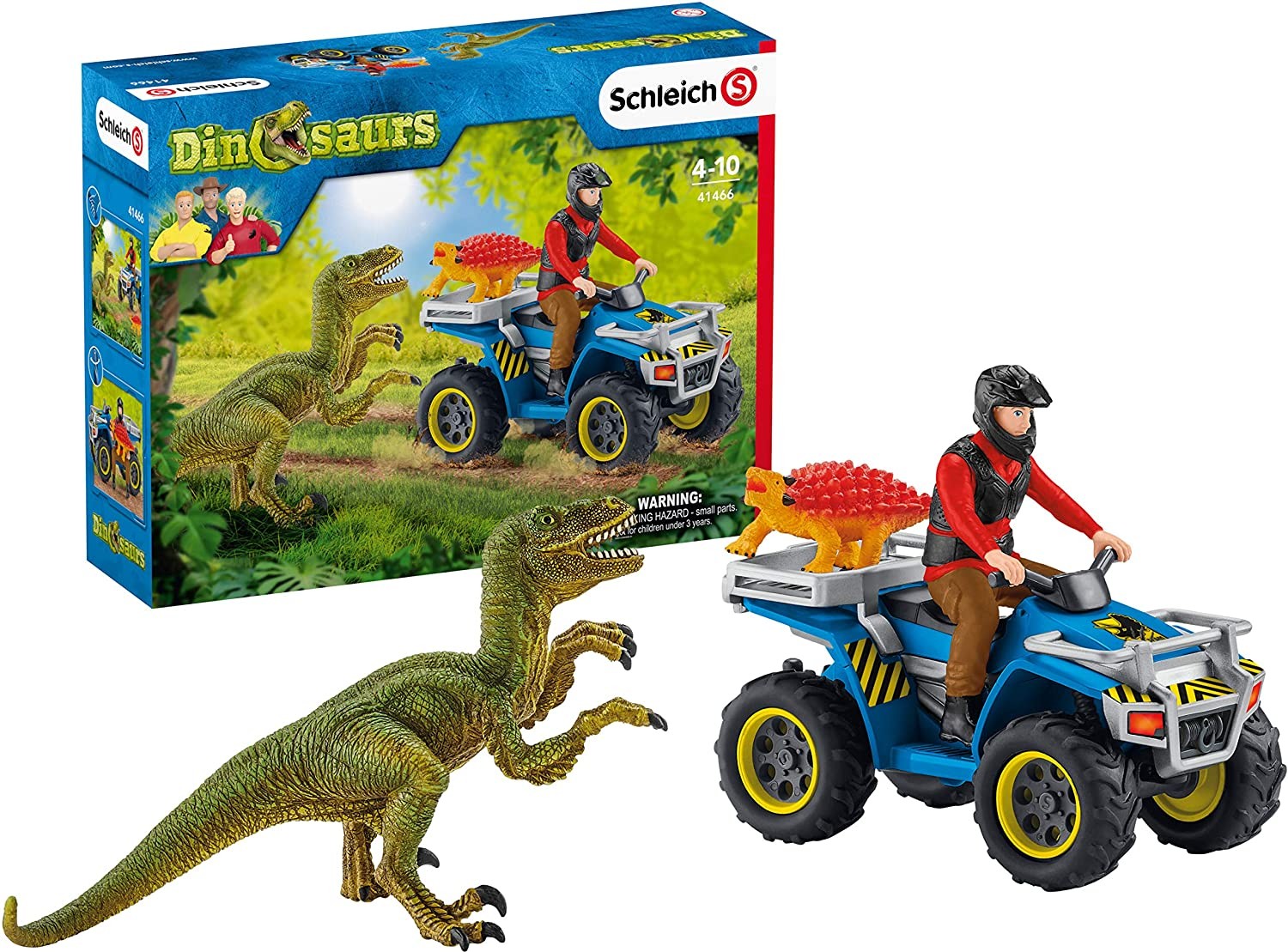 HUIDA EN QUAD DE UN VELOCIRAPTOR