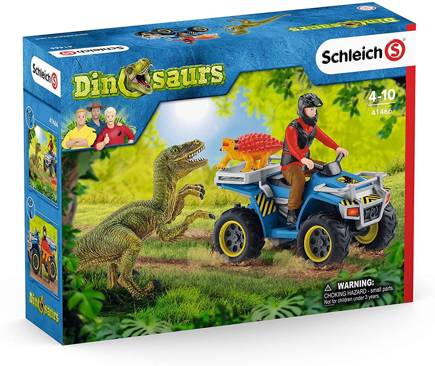 HUIDA EN QUAD DE UN VELOCIRAPTOR