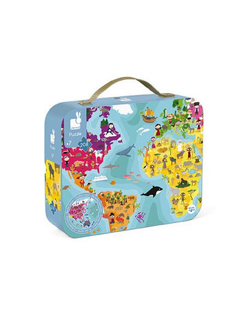 Puzle infantil ilustrado a dos caras 208 piezas - Janod J02655