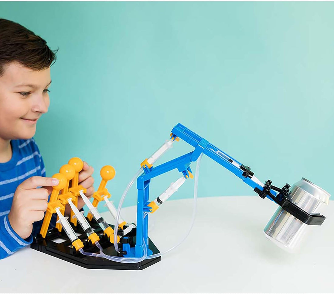 4M Mega Brazo Hidráulico ensamblado – kit de construcción STEM robótica para niños +10 años