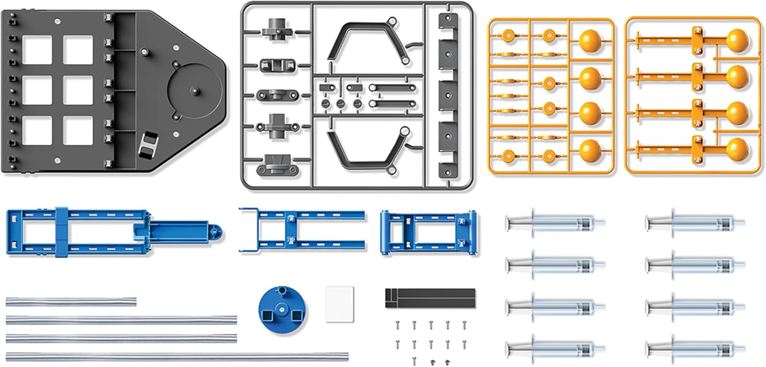 Caja del kit 4M Mega Brazo Hidráulico STEM – juego de construcción robótica +10 años