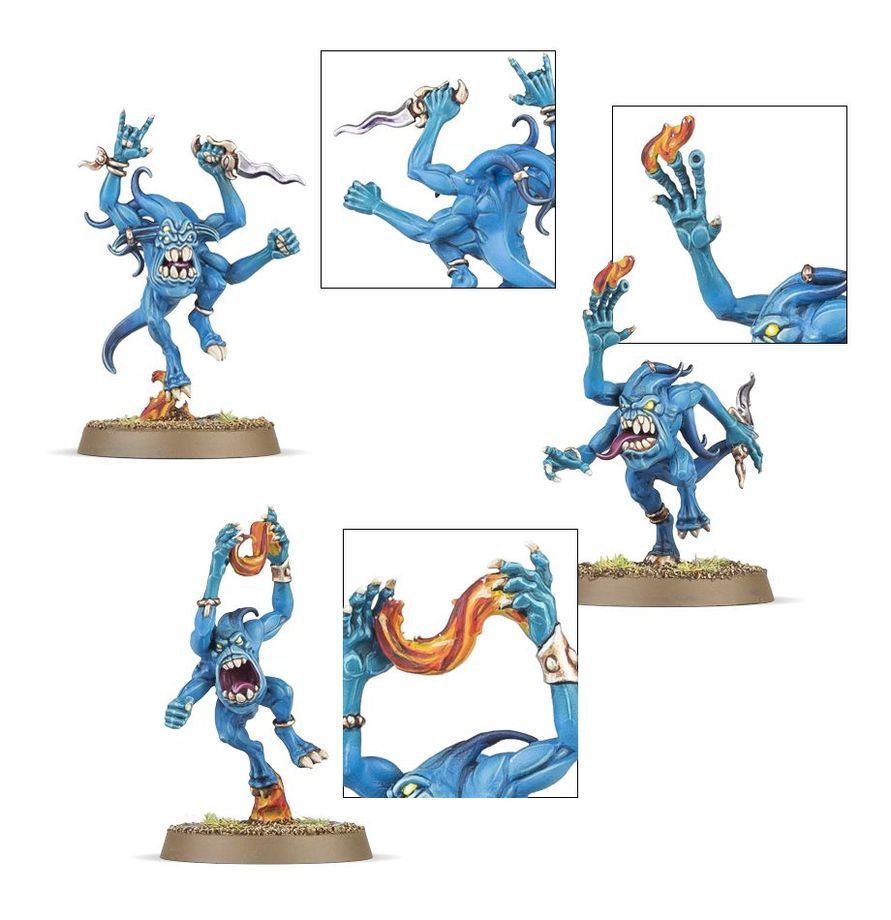 Horrores de Azufre daemons de fuego - Disciples of Tzeentch Warhammer 40K