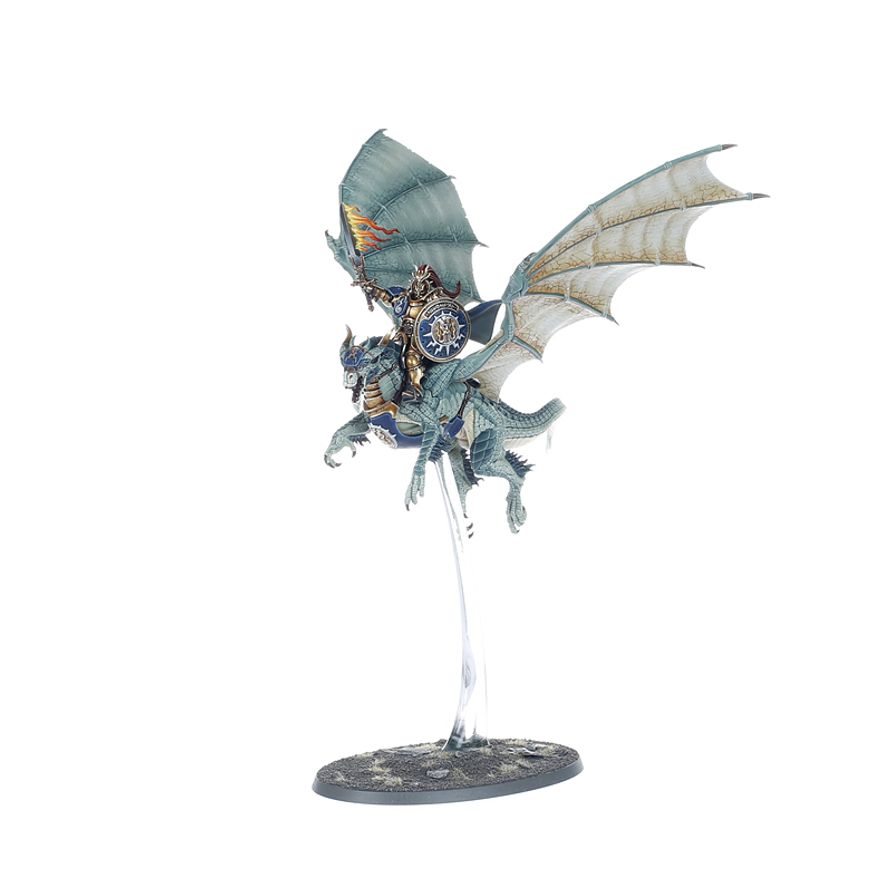 Guardia Dracotormenta Stormcast Eternals Warhammer Age of Sigmar - miniatura con lanza de dracojinete
