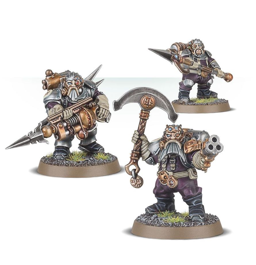  Arkanaut Company con fusil aethermático de múltiples cañones - Kharadron Overlords