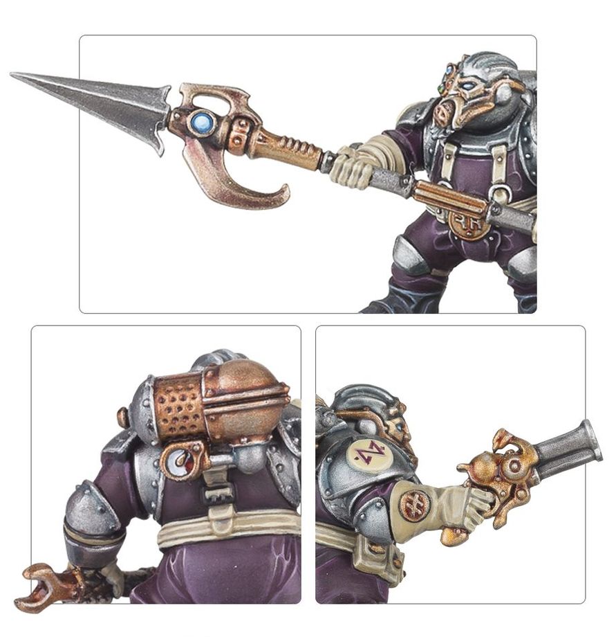 Capitán Arkanaut con pistola de llamas de aéter y ancla - Warhammer Age of Sigmar