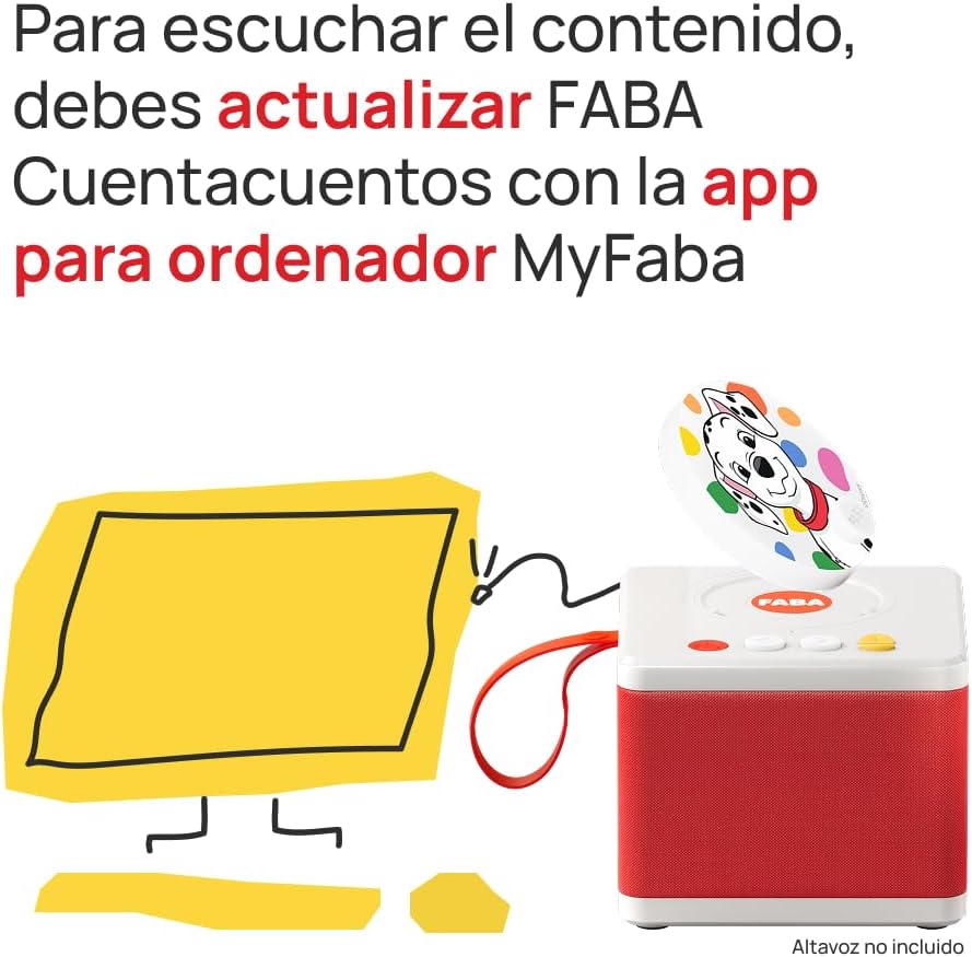 Cuento 101 Dálmatas Disney - Disco sonoro Faba