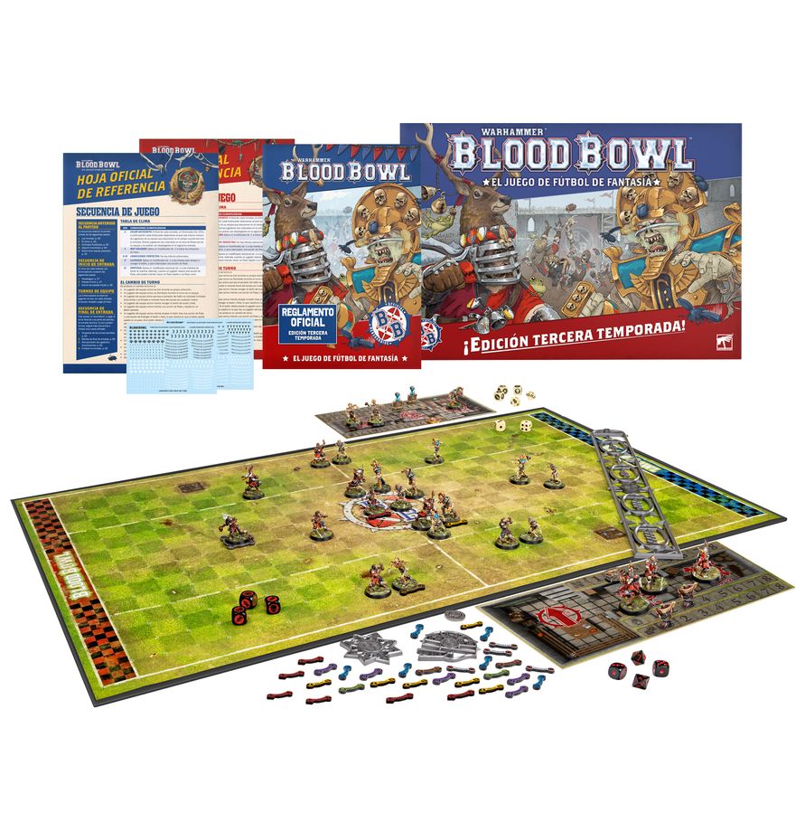 Blood Bowl Edición Tercera Temporada – Vista frontal de la caja completa 200-01