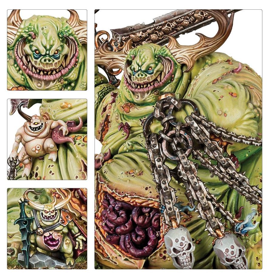 Opciones de cabeza Gran Inmundicia Nurgle - Kit multicomponente Games Workshop