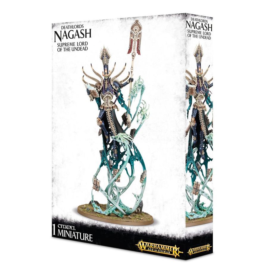 Warhammer Age of Sigmar Nagash Señor Supremo de los No Muertos - caja completa kit multicomponente 79 piezas