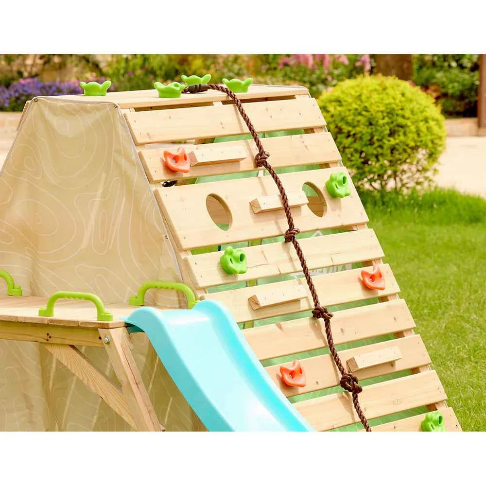 Mi Primera Cabaña Infantil con Tobogán y Red de Trepa – Toynamics