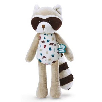 Peluche mapache Léon de Kaloo 27cm ultra suave color gris para bebés