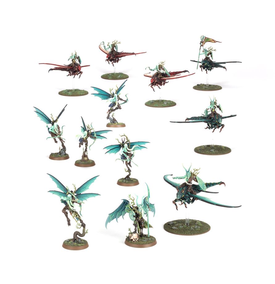 Warhammer Age of Sigmar Sylvaneth Bandada de Fatas Punta de Lanza - caja completa 224 piezas de plástico
