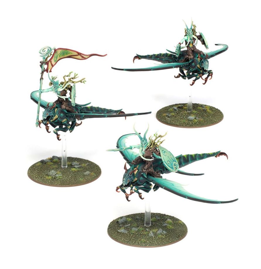 Aparecidos Buscadores Sylvaneth Warhammer Age of Sigmar - unidad de 3 miniaturas con hoces relucientes