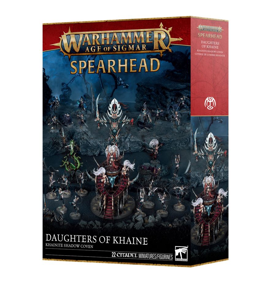 Warhammer Age of Sigmar Hijas de Khaine Aquelarre Sombrío Khainita - caja completa Punta de Lanza