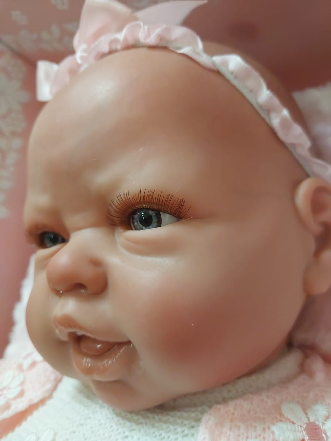 Bebé Reborn 50 cm con Pelele y Rebeca Rosa | Rosatoys R5001