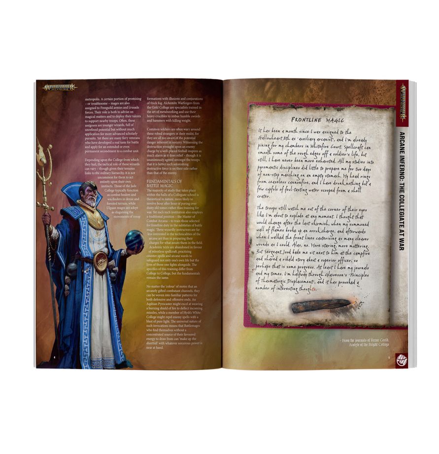 Páginas interiores White Dwarf 524 misiones Kill Team trasfondo miniaturas Warhammer