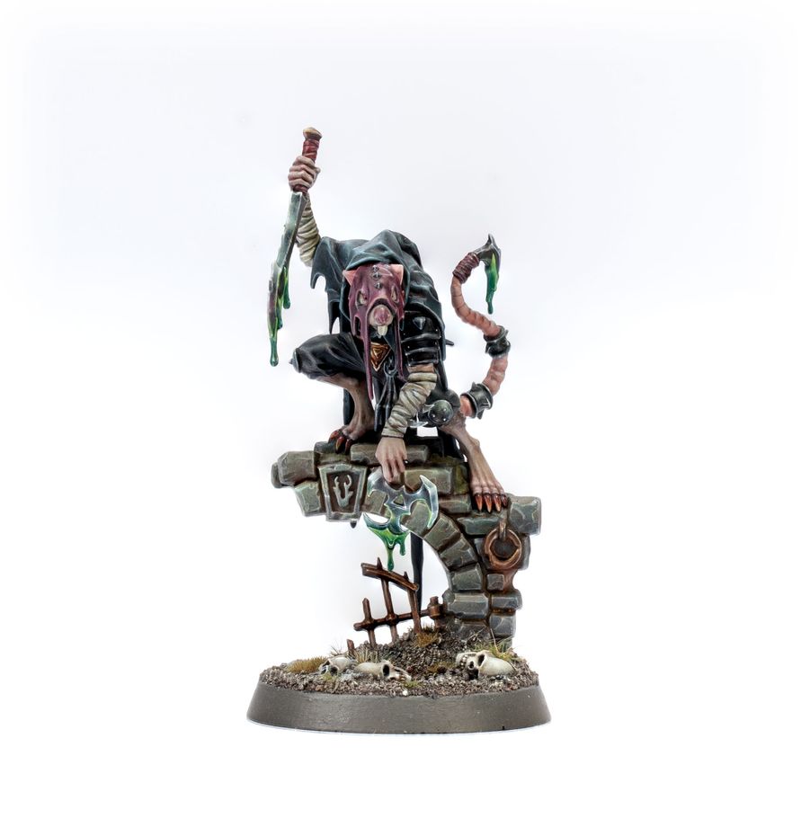 Señor de la Muerte Crixxit - Miniatura Skaven Clanes Eshin Warhammer Age of Sigmar