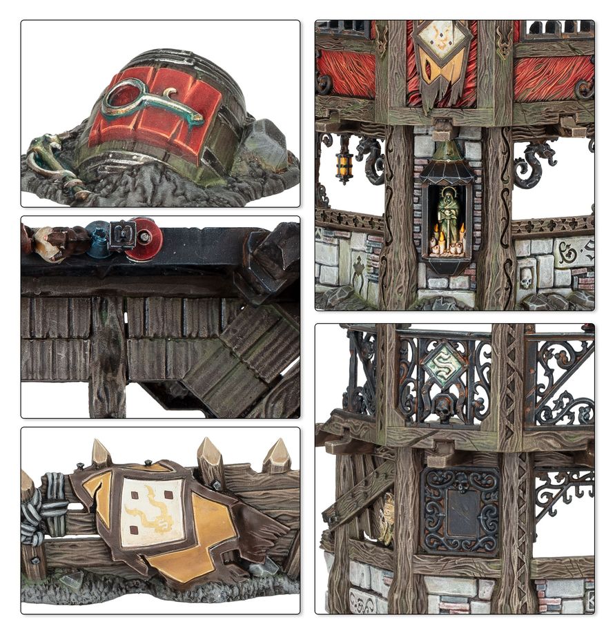 Detalle miniatura Jorvan Kreel pintada - Spearhead Ciudad de Ceniza Warhammer