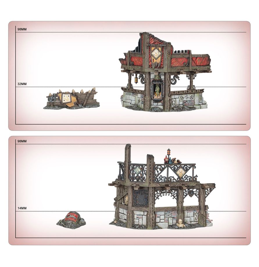 Escenografía Ascuagarda en juego - Spearhead Ciudad de Ceniza Warhammer