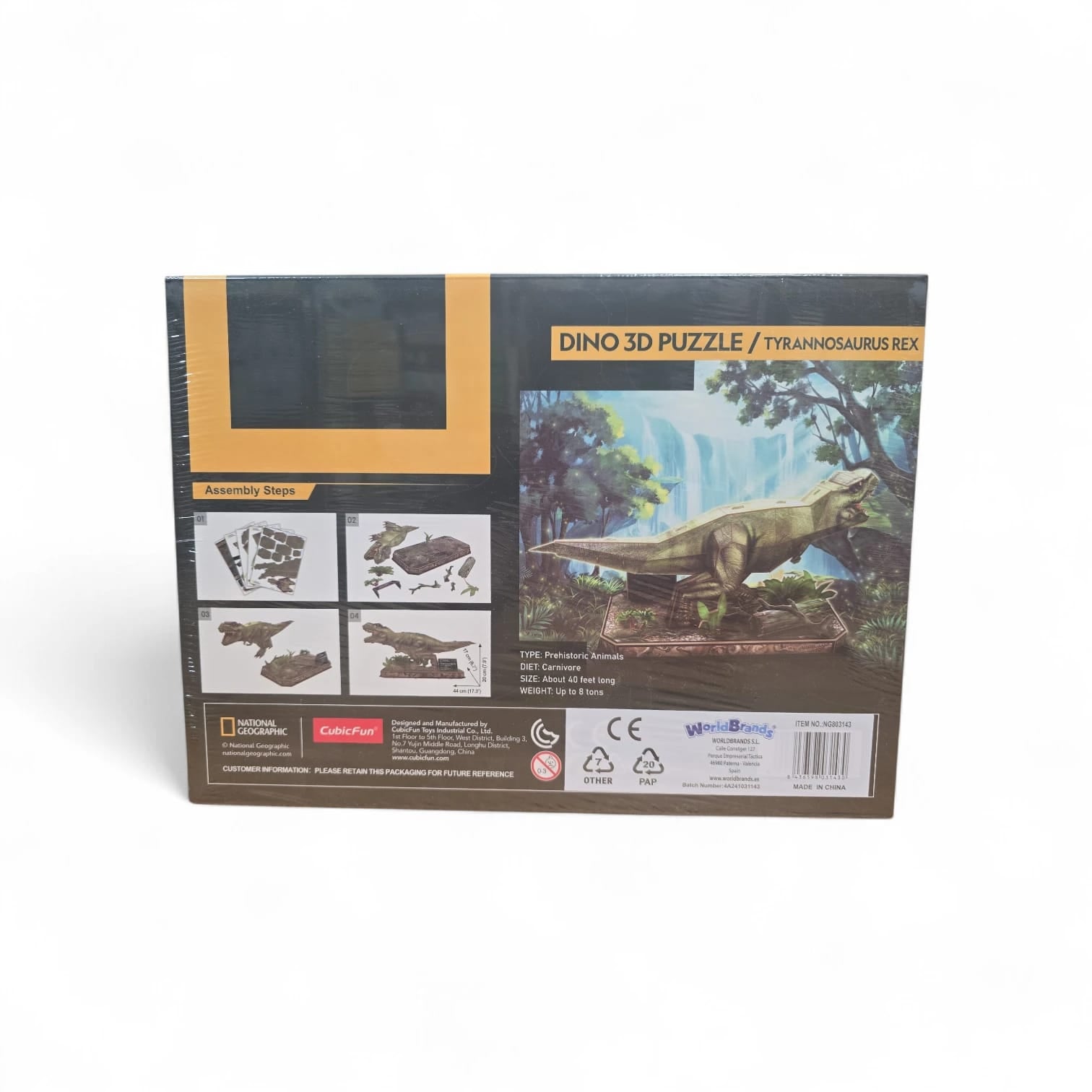 Puzzle 3D tyrannosaurus Rex de national geographic, 53 piezas 803143