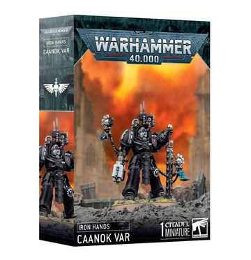 Caanok Var Capitán Iron Hands Warhammer 40K miniatura completa vista frontal Ref 55-59
