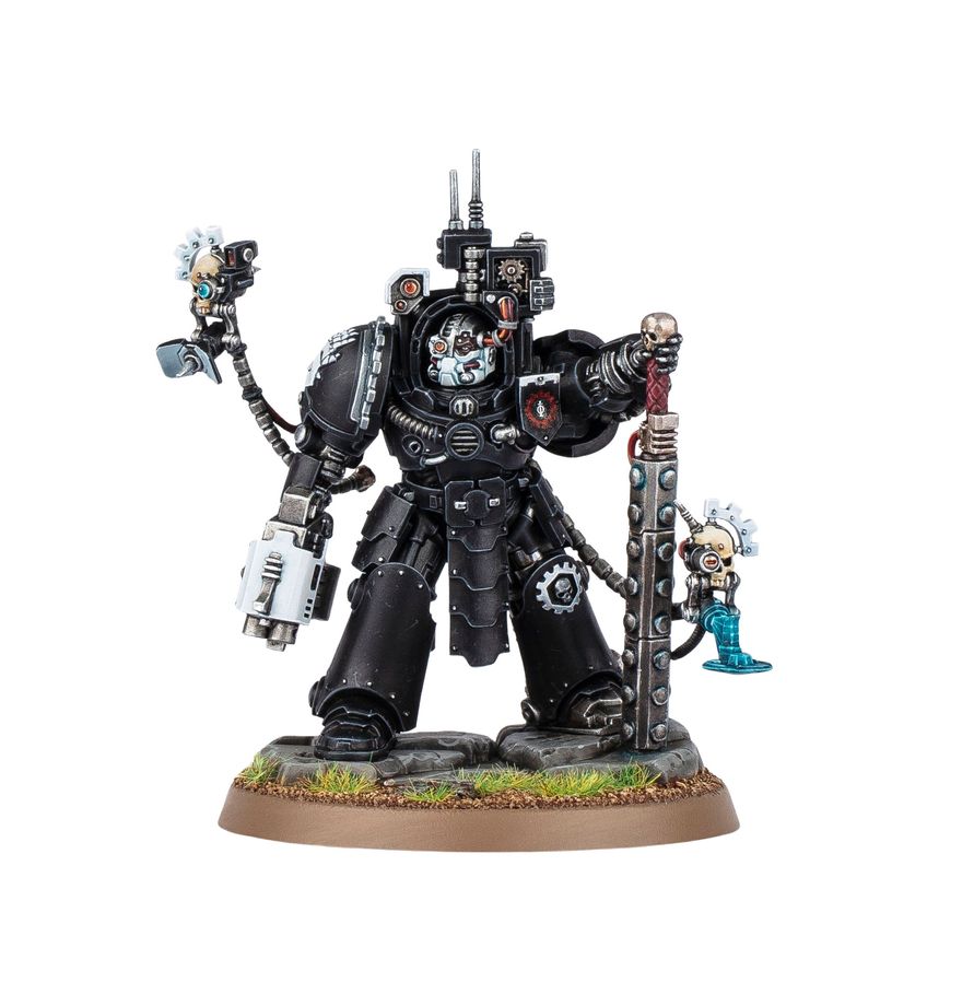Caanok Var Iron Hands detalle Armadura Exterminador y Maza Axioma Warhammer 40K