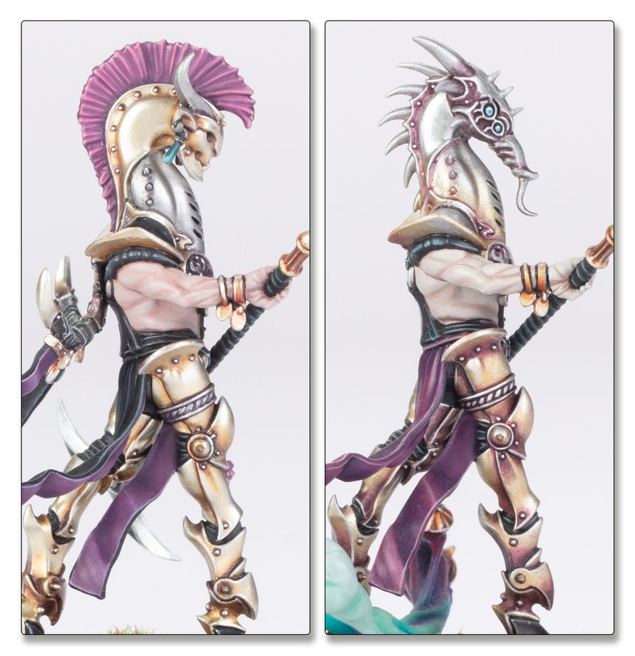 Señor de la Histeria Hedonitas de Slaanesh miniatura pintada vista frontal - Warhammer Age of Sigmar