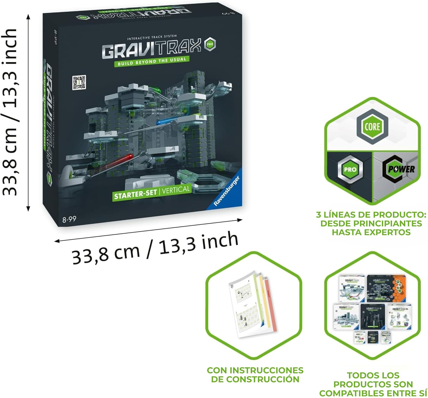 "Balcones y pistas suspendidas GraviTrax PRO Vertical detalle"