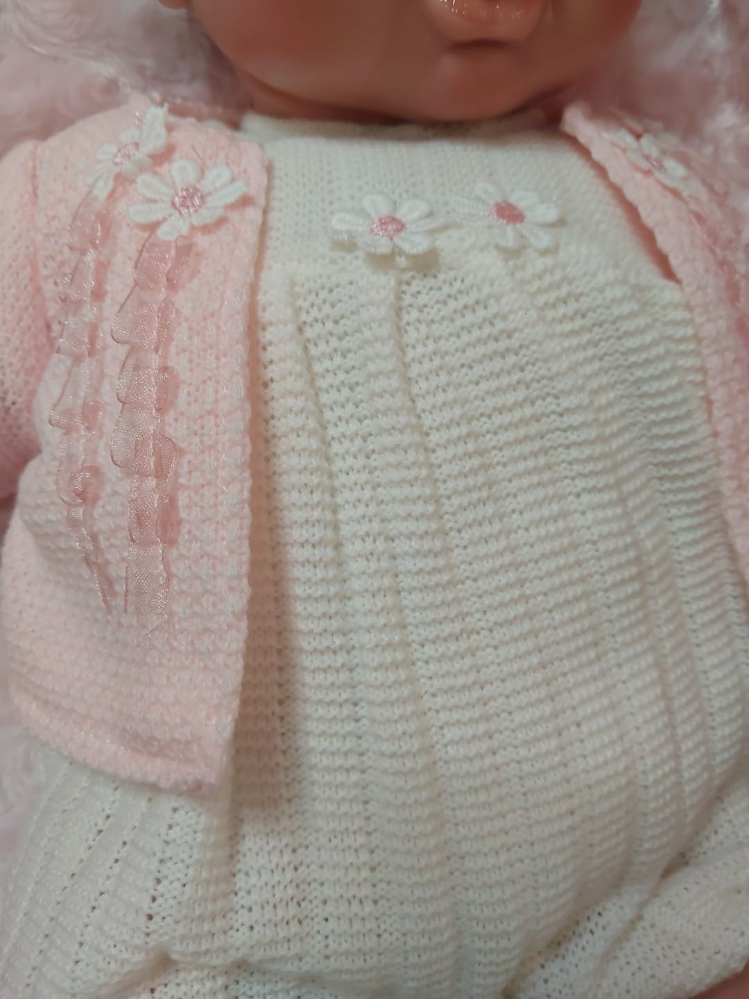 Bebé Reborn 50 cm con Pelele y Rebeca Rosa | Rosatoys R5001