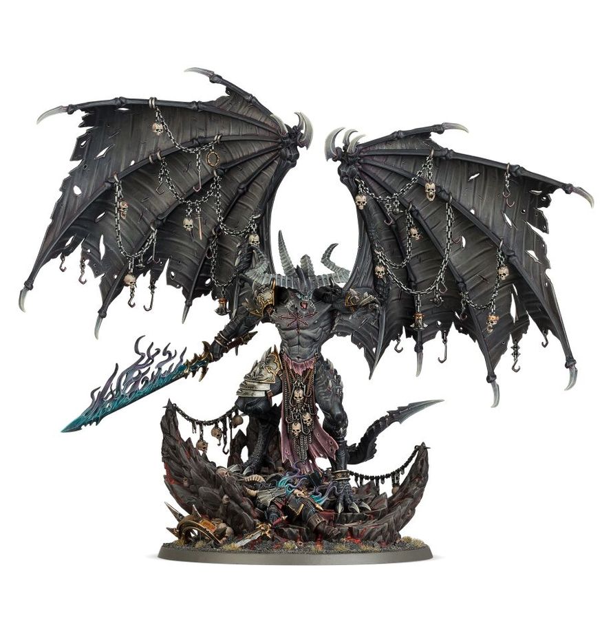 Miniatura de Be'lakor, The Dark Master, montada y pintada de Games Workshop.