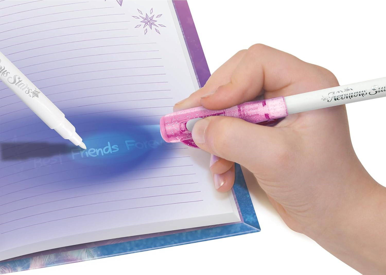 Bolígrafo de tinta invisible con tapón luminoso para escribir mensajes secretos - Nebulous Stars