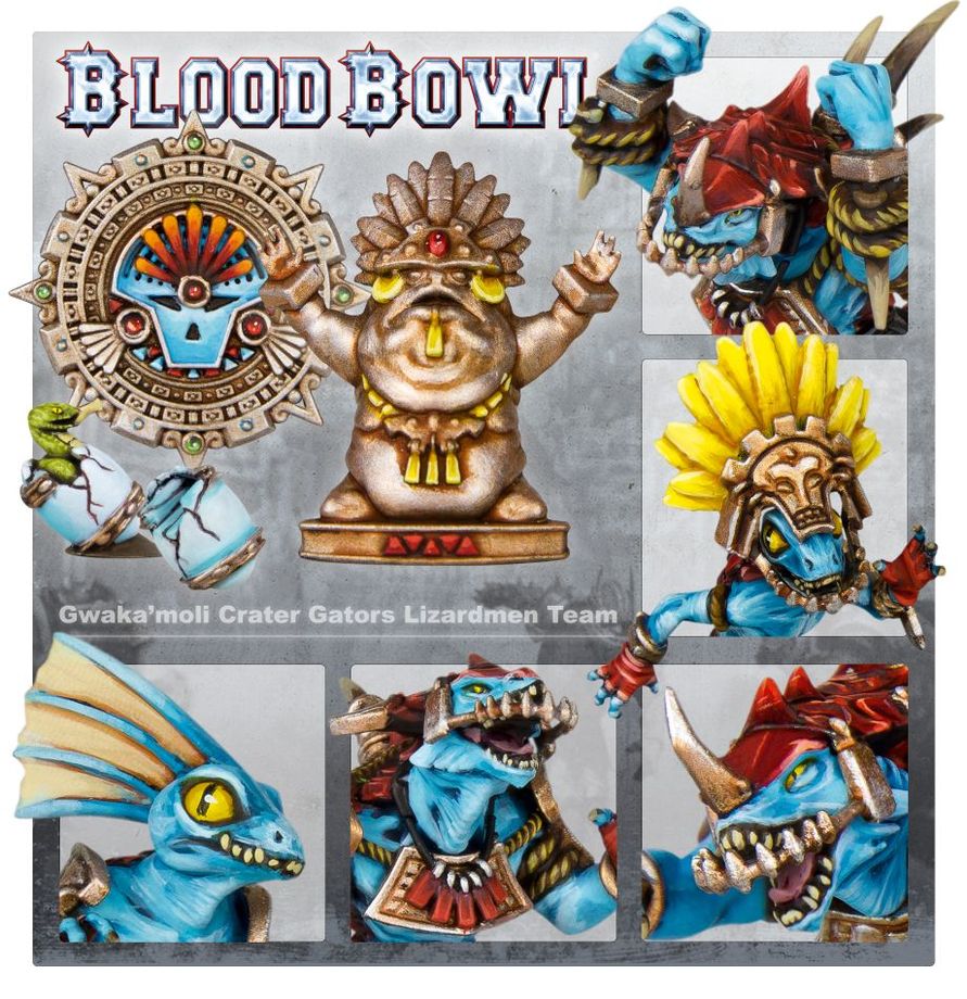 Blood Bowl: Gwaka'moli Crater Gators - Equipo de Hombres Lagarto - Warhammer 200-74