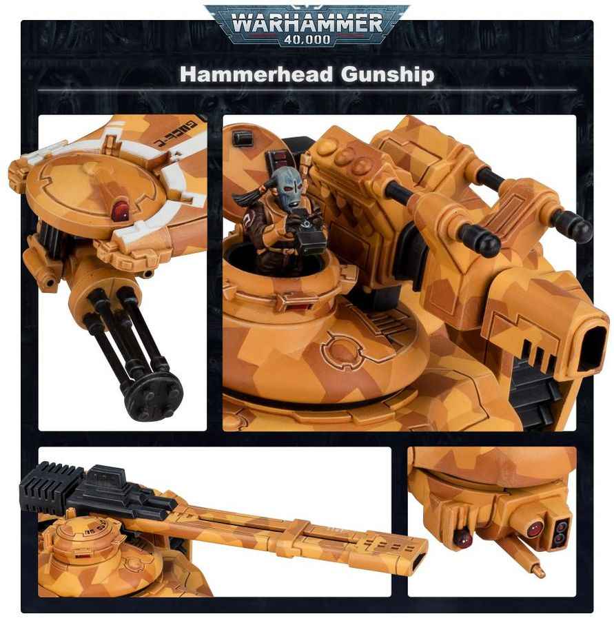Cañonera Cabeza de Martillo Warhammer 40K - Miniatura T'au Games Workshop