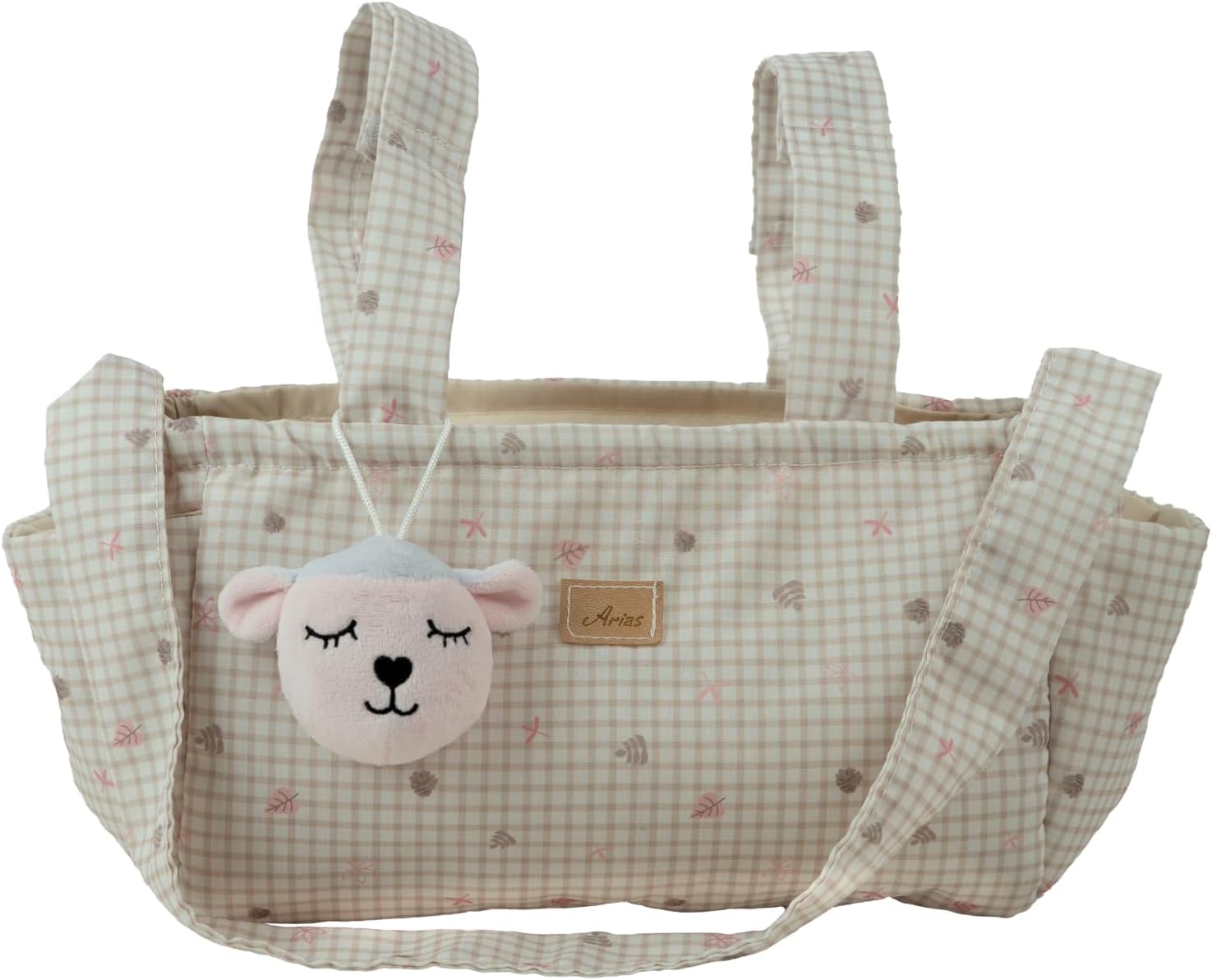 Bolso a juego incluido sillita Urban Muñecas Arias diseño oso beige