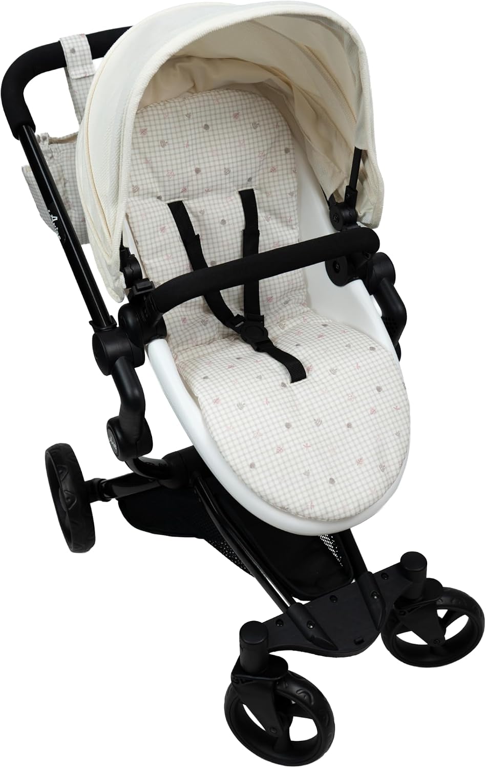 Sillita moderna Urban Muñecas Arias vista trasera con ruedas giratorias