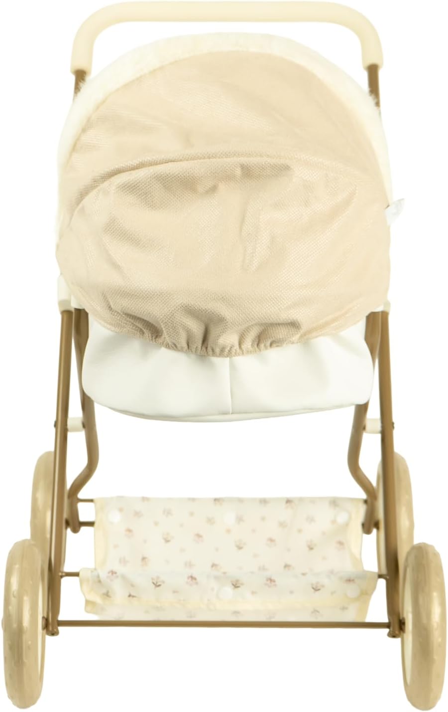 Coche Reborn de París Arias 40943 beige con capazo - vista lateral izquierda completa