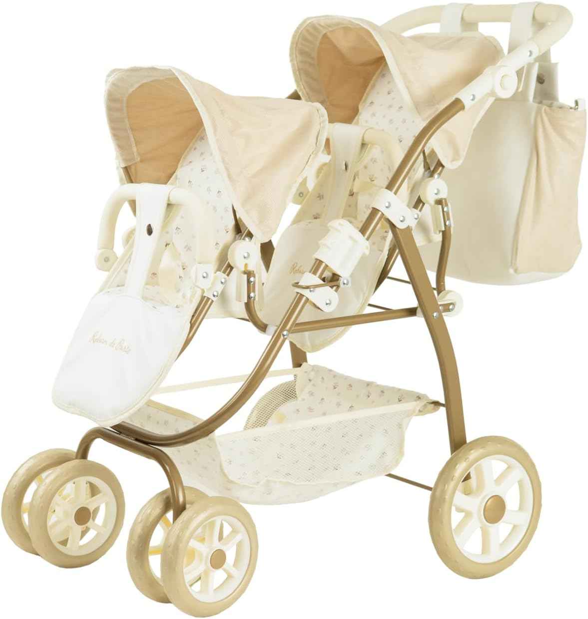 Coche Gemelar para Muñecos Reborn de París con Bolso | Arias