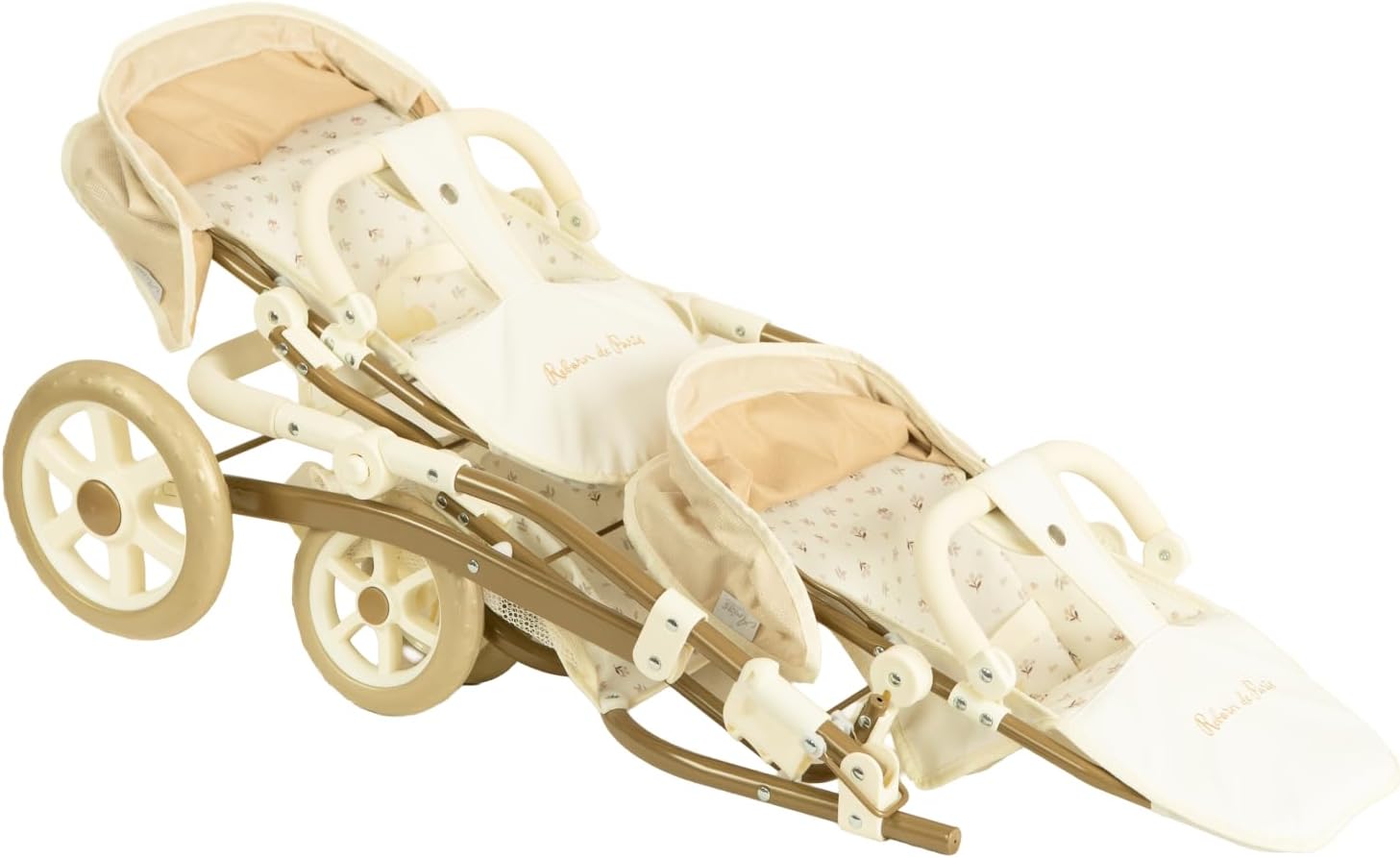 Coche gemelar reborn Arias plegado | Sistema de plegado fácil y compacto