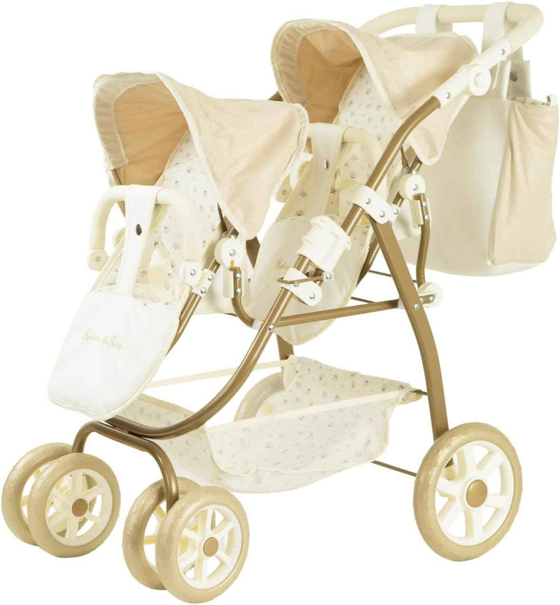 Coche Gemelar para Muñecos Reborn de París con Bolso | Arias