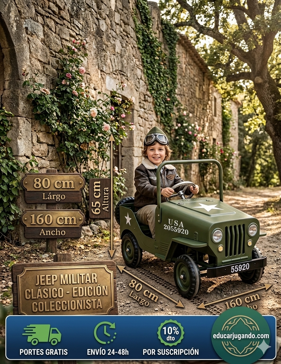 Coche de Pedales Jeep Verde - Protocol 9601