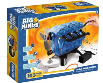 Construye tu motor Big Minds: kit de mecánica de 103 piezas