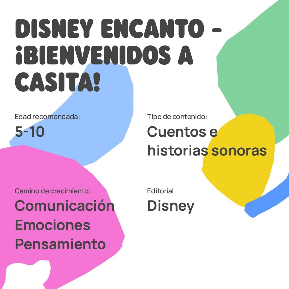 Cuento Encanto de Disney - Bienvenidos a Casita - Disco Sonoro Faba