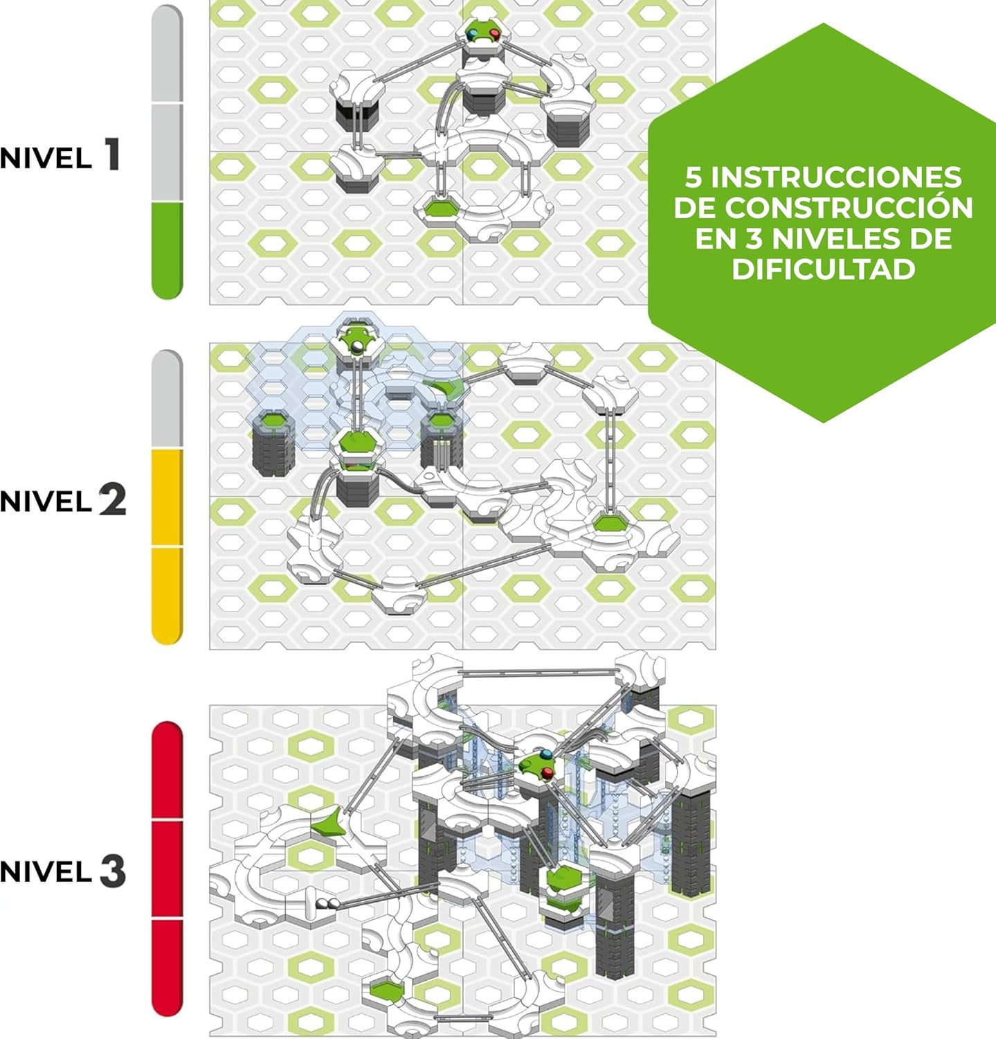 Niño construyendo circuito GraviTrax PRO Starter Set Vertical"