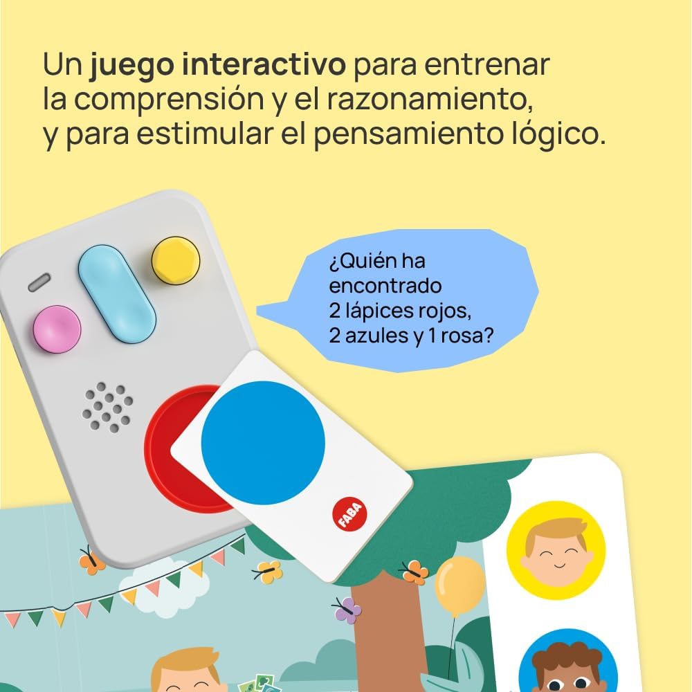 Contenido completo del juego FABA La Fiesta de Cumpleaños de Lucas: escenarios y cartas