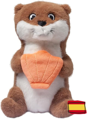 Peluche de la Nutria Marta de FABA Hugs con su personaje sonoro en la concha.